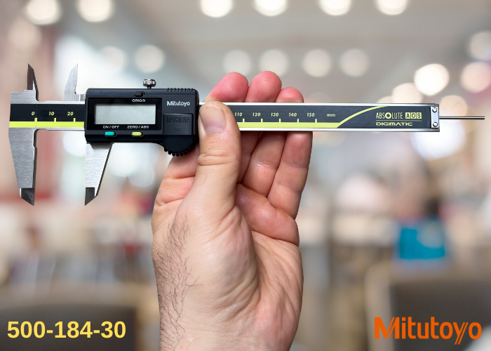 Mitutoyo 500-184-30 Dijital Kumpas | Yuvarlak Derinlik Çubuğu